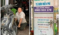  NGƯỜI ĐÀN ÔNG SỬA XE XUYÊN ĐÊM, KHÔNG TIỀN CŨNG VÁ 