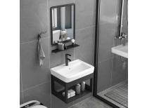 Bộ Tủ lavabo Treo Tường Nhập khẩu Mini cỡ nhỏ màu đen Cao Cấp giá rẻ Tphcm
