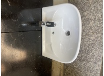 Lavabo kèm vòi Lavabo treo tường cỡ nhỏ kích thước 43-33cm