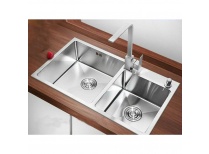 Bồn rửa chén, chậu rửa bát chén 2 ngăn inox 304 – Hộc Lệch model 8245l