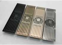 Phễu ga thoát sàn dài 30*8cm màu : đen, vàng, bạc bóng Tphcm