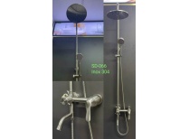 Sen cây tắm tròn tăng áp Inox SUS 304 SD-066 - Củ sen tay mỏ Vịt