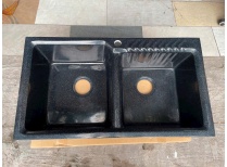 Bồn rửa chén,  Chậu rửa bát bằng đá nhân tạo 2 ngăn lớn giá rẻ Tphcm 