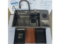 Bồn rửa chén bát inox 1 Hố ngăn lớn cao cấp KT 88*46* 22cm giá rẻ Tphcm