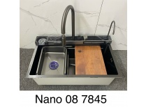 Chậu Bồn rửa chén bát Thông Minh DK3. 3 Phím Đàn, hiển thị nhiệt độ KT7546