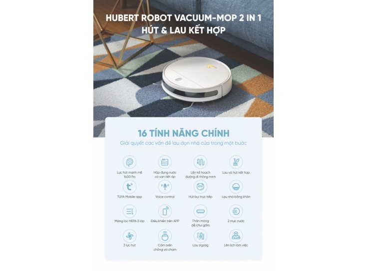 RoBot Hút Bụi HuBert HB-D68 ( Serie 2)