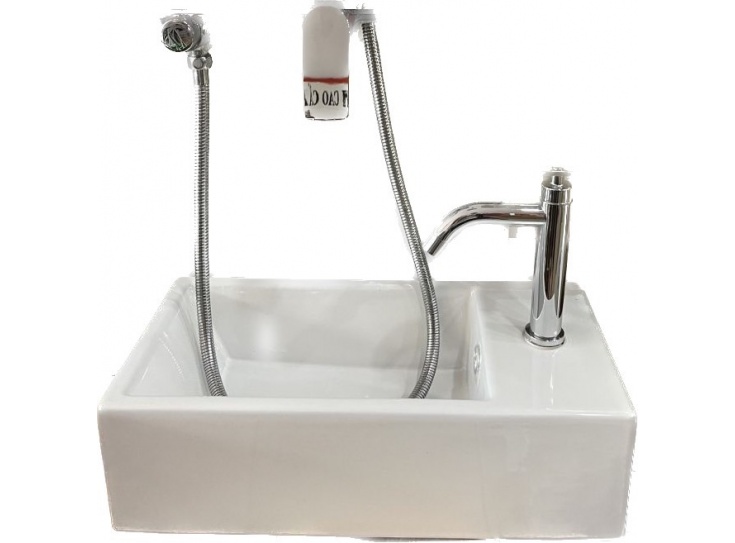 Chậu rửa mặt Lavabo Chữ Nhật treo tường siêu nhỏ giá rẻ giá rẻ nhất 