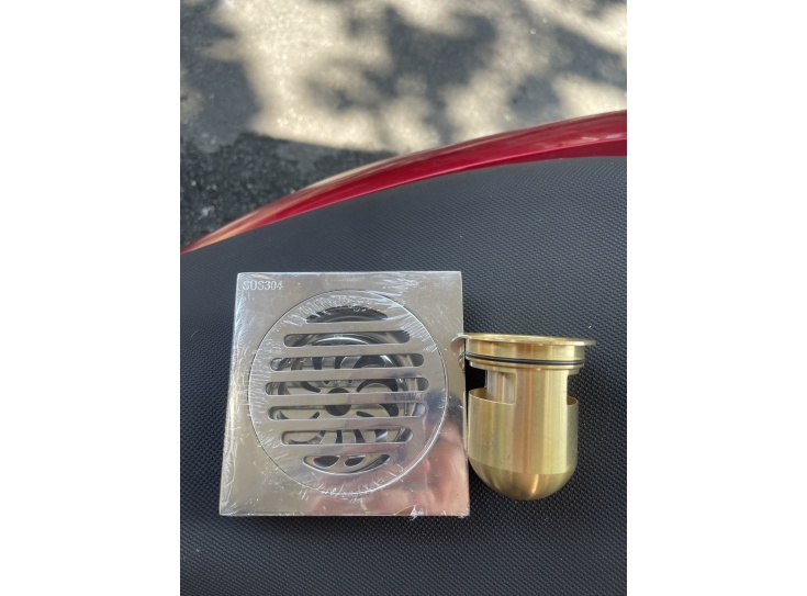 Phễu ga Thoát sàn chống hôi ngăn mùi, Chống Côn Trùng tuyệt đối 120*120mm (12-12cm) 150*150mm ( 15-15) INOX SUS 304