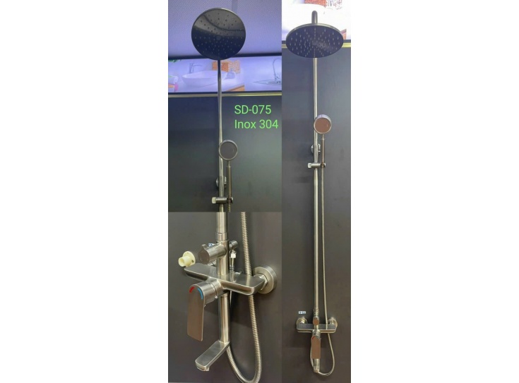 Sen cây tròn tăng áp Inox SUS 304 củ chữ Thập SD075