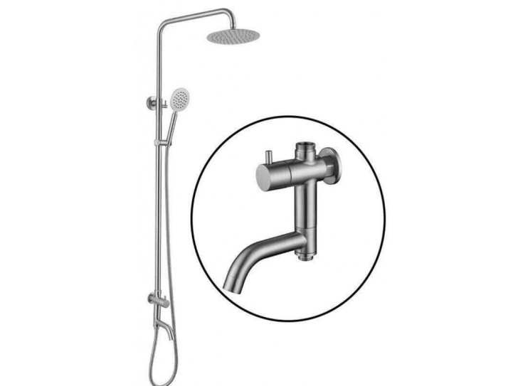Sen cây tắm đứng chỉ nước lạnh Inox 304 cao cấp KM giá rẻ Tphcm